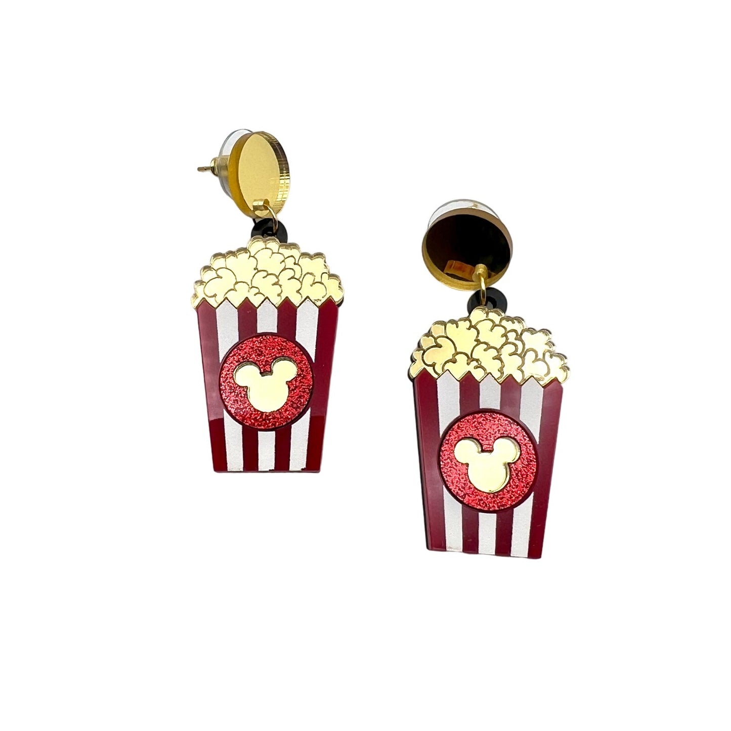 Earrings - Popcorn Bucket Earrings