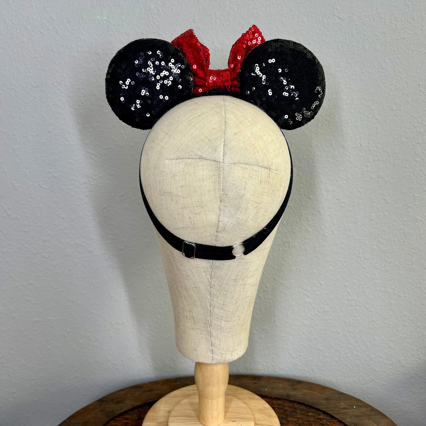 Classic - Black & Red Sequin Mommy & Me Mouse Ears