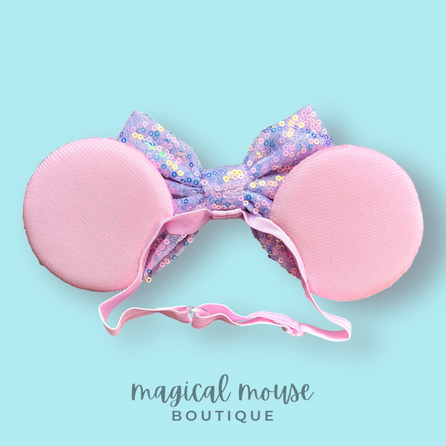 Classic - Cotton Candy Pink Elastic Mouse Ears