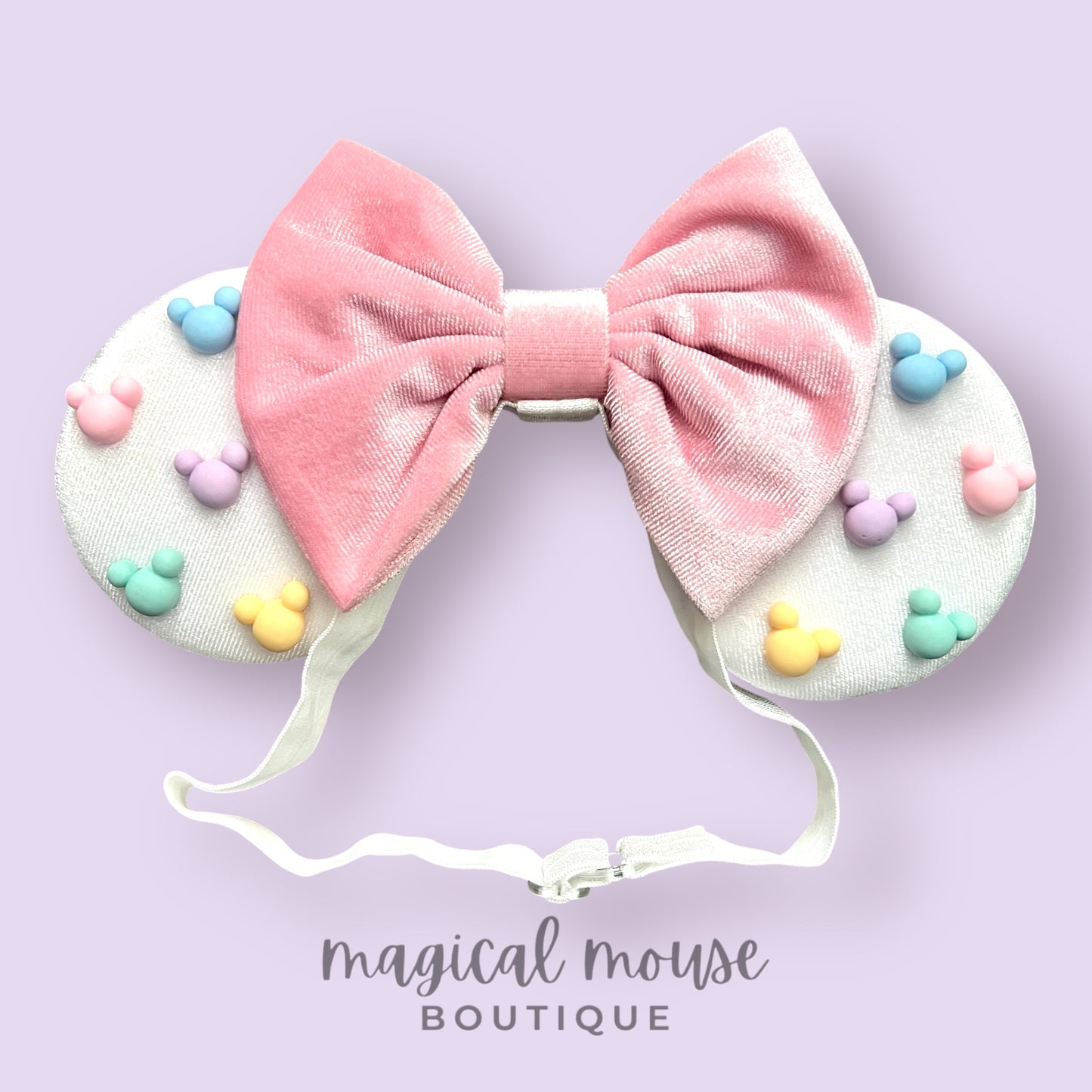 Classic - Pastel Pearl Elastic Mouse Ears