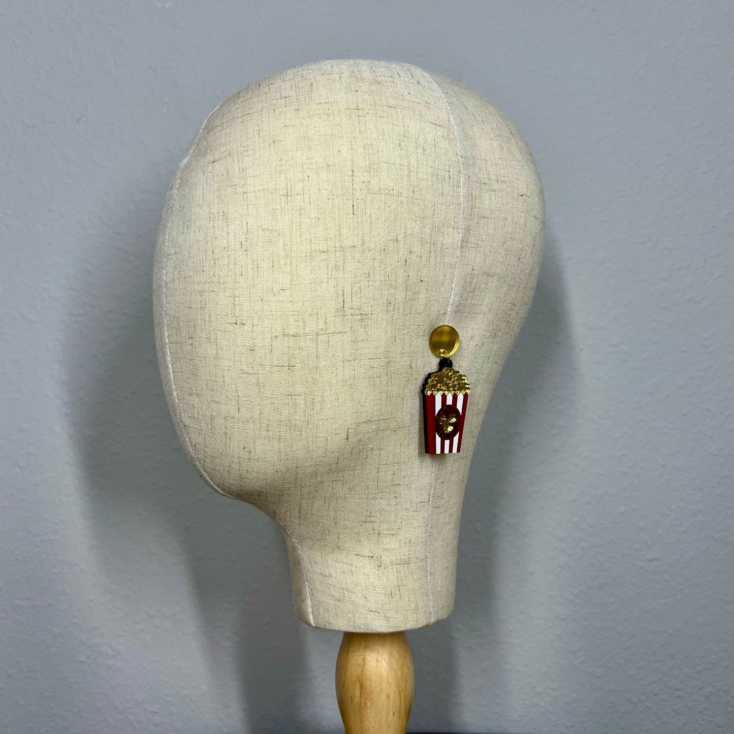 Earrings - Popcorn Bucket Earrings