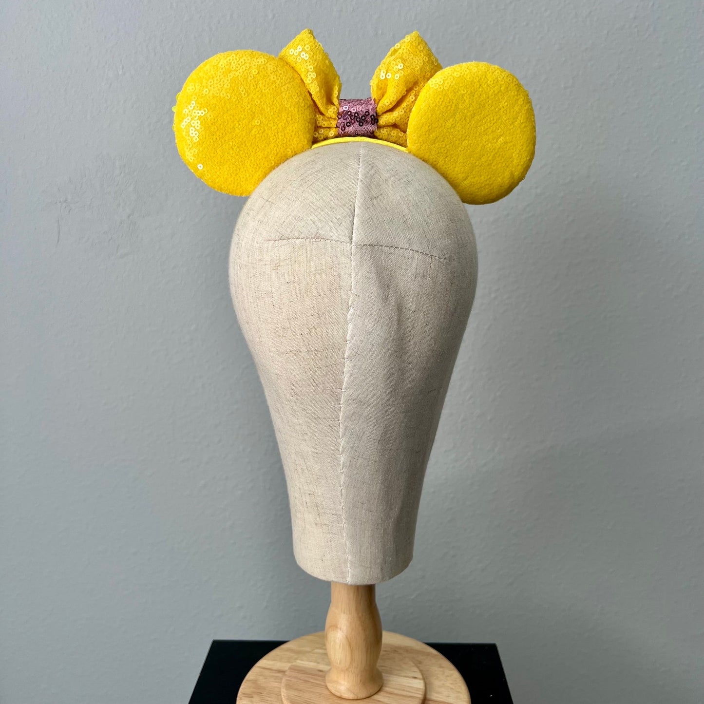 01 - Golden Daisy Bee Mouse Ears Headband