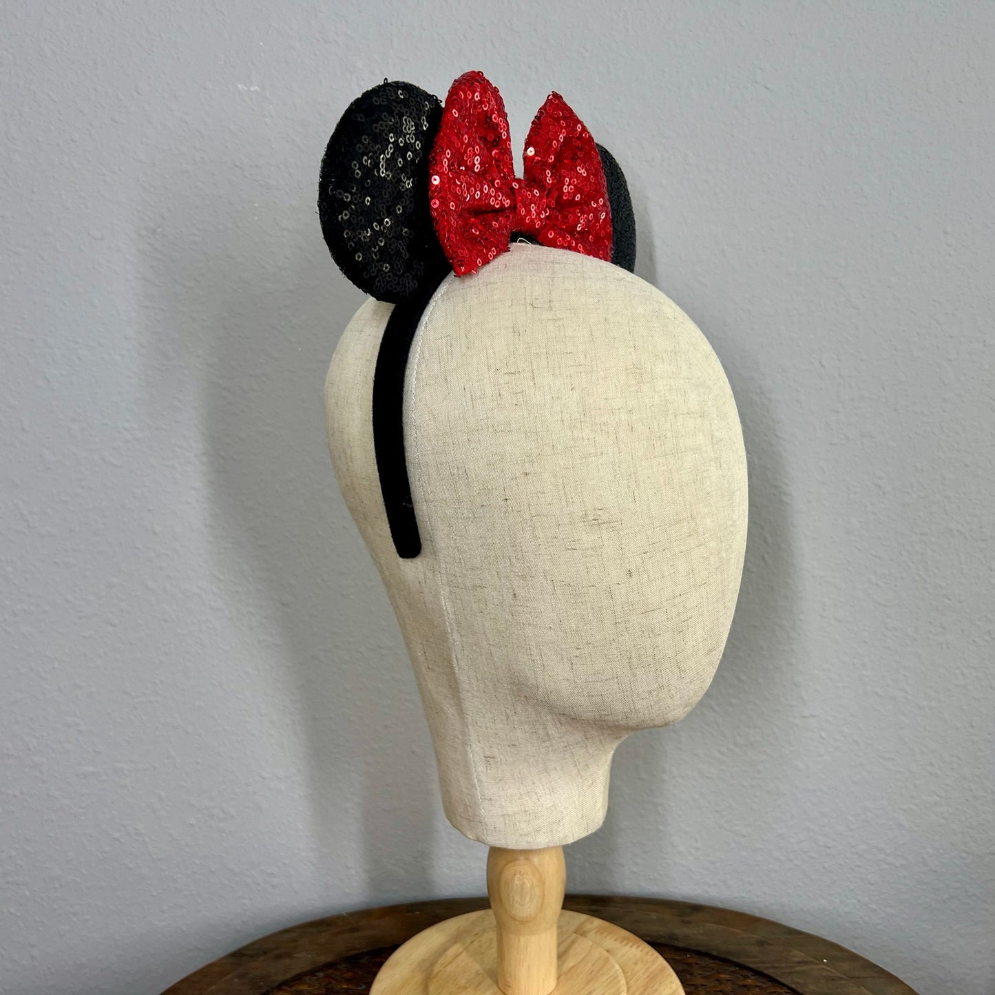 Classic - Black & Red Sequin Mouse Ears