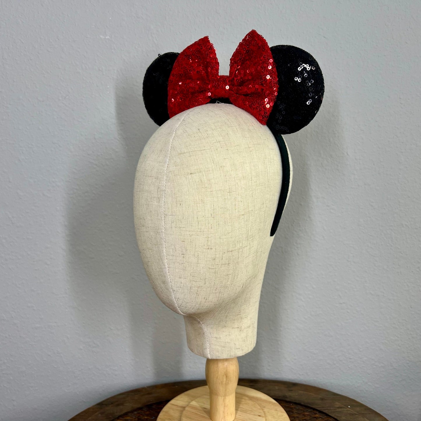Classic - Black & Red Sequin Mouse Ears