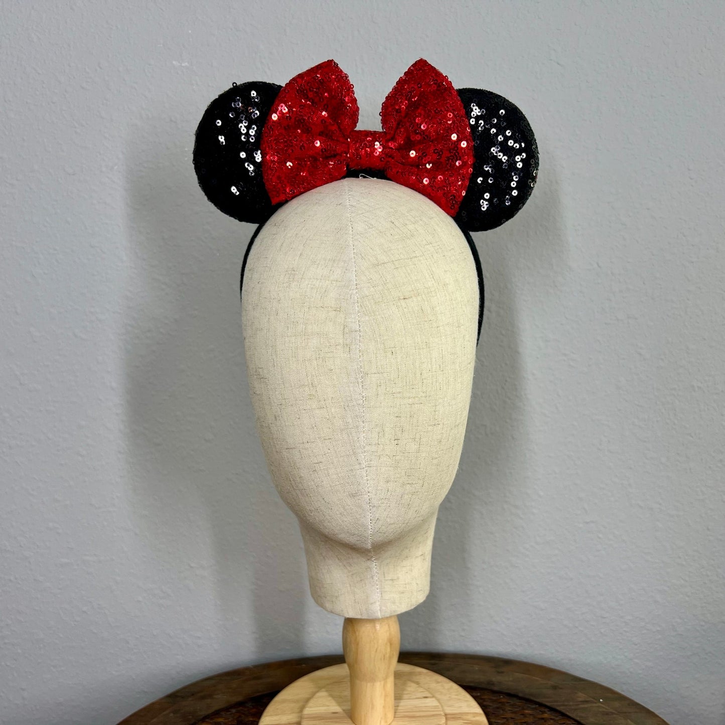 Classic - Black & Red Sequin Mouse Ears