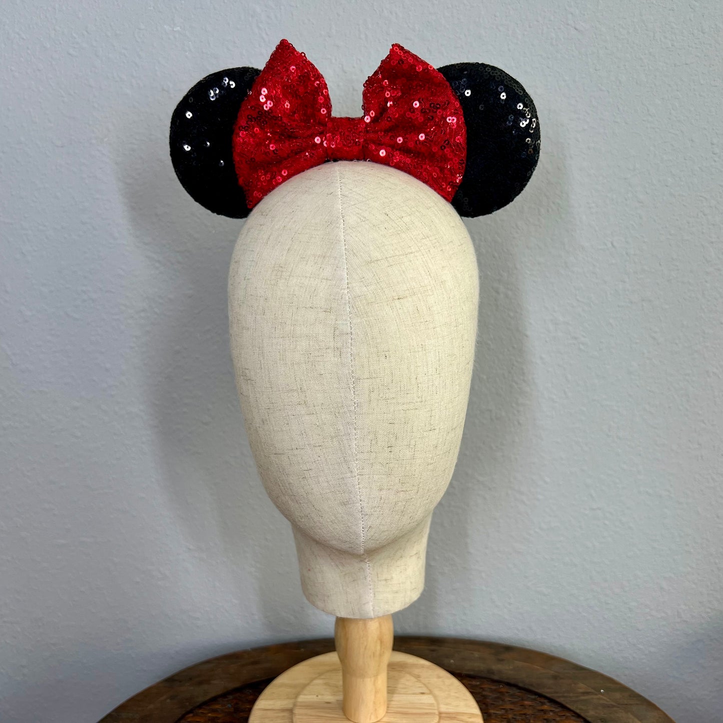 Classic - Black & Red Sequin Mommy & Me Mouse Ears
