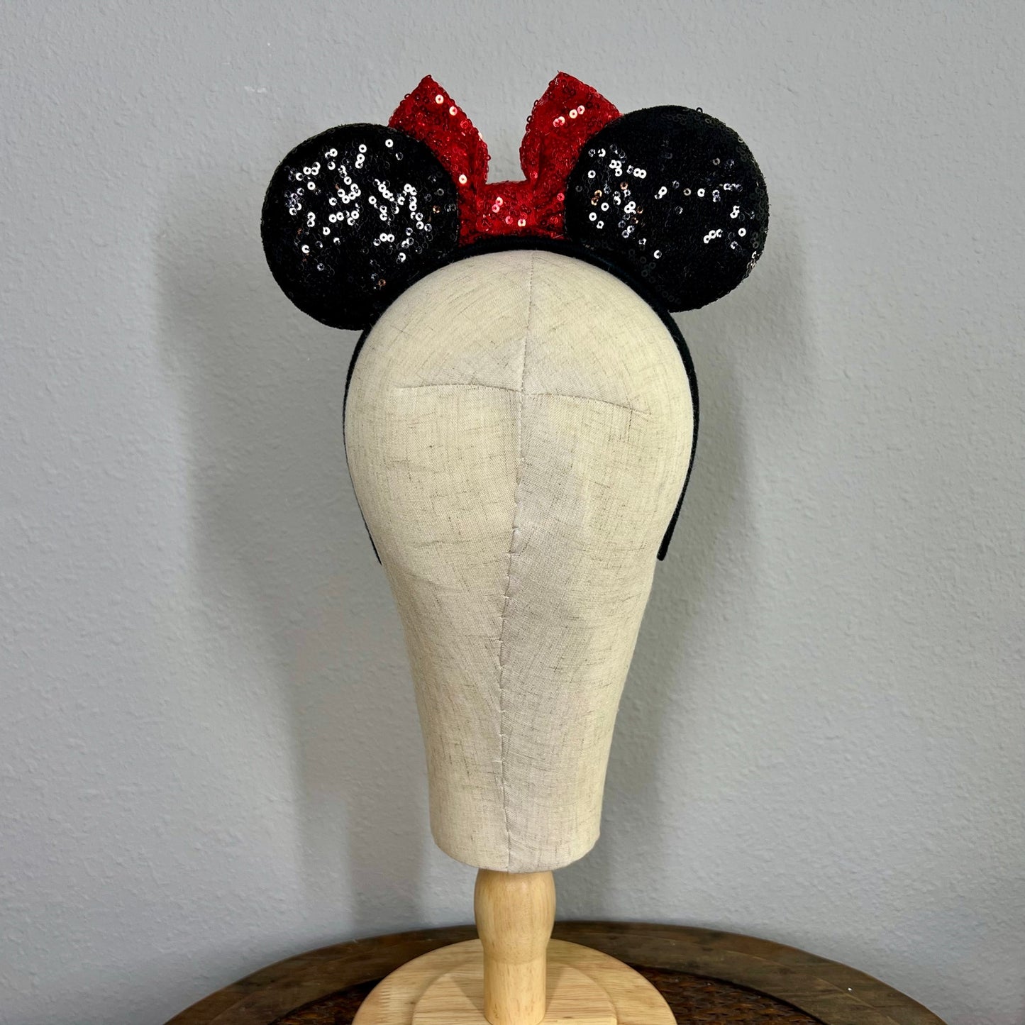 Classic - Black & Red Sequin Mouse Ears