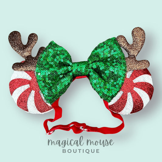 Christmas - North Pole Peppermint Elastic Mouse Ears