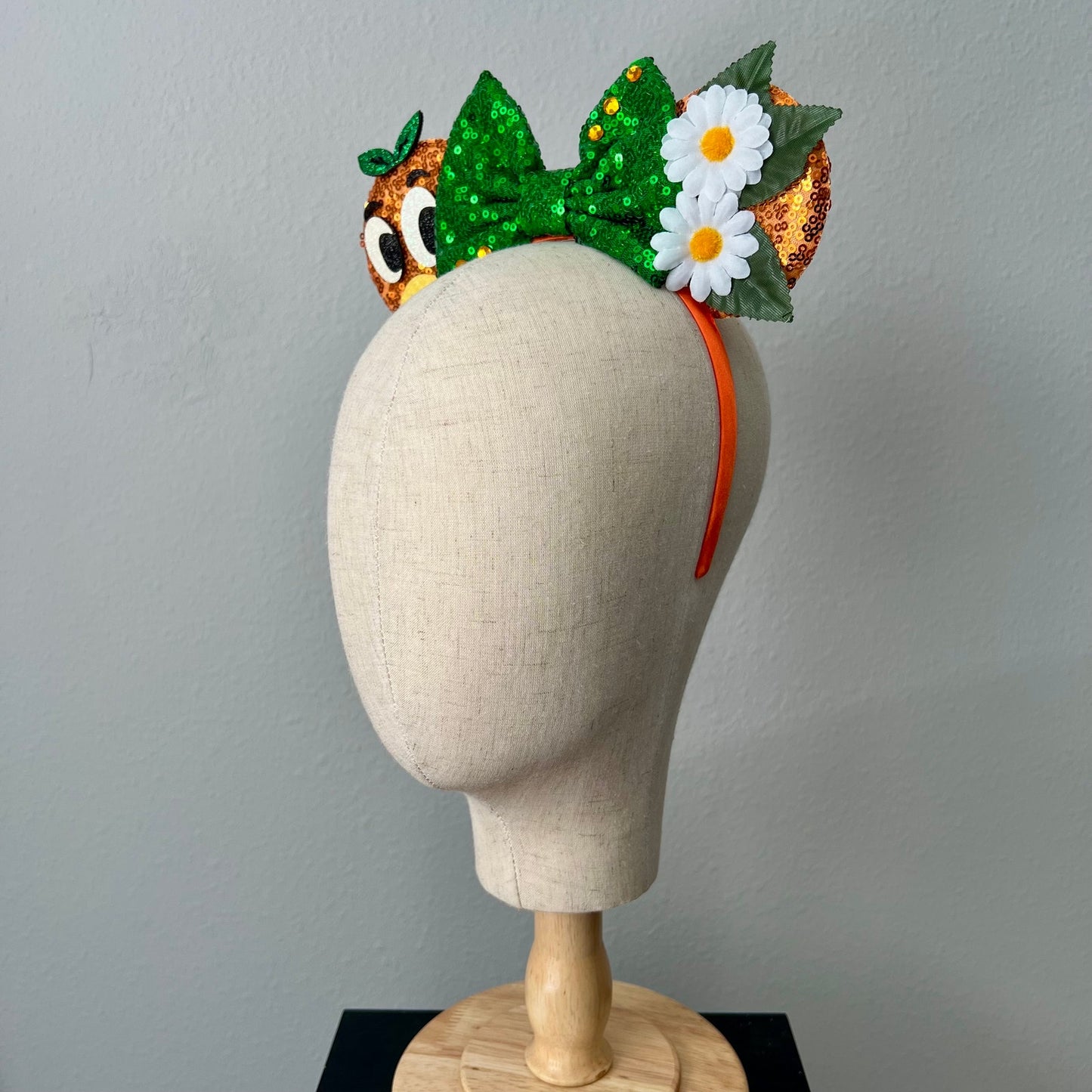 01 - Sunshine Citrus Bird Mouse Ears Headband