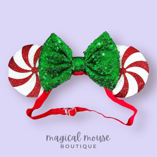 Christmas - Candy Cane Lane Elastic Mouse Ears