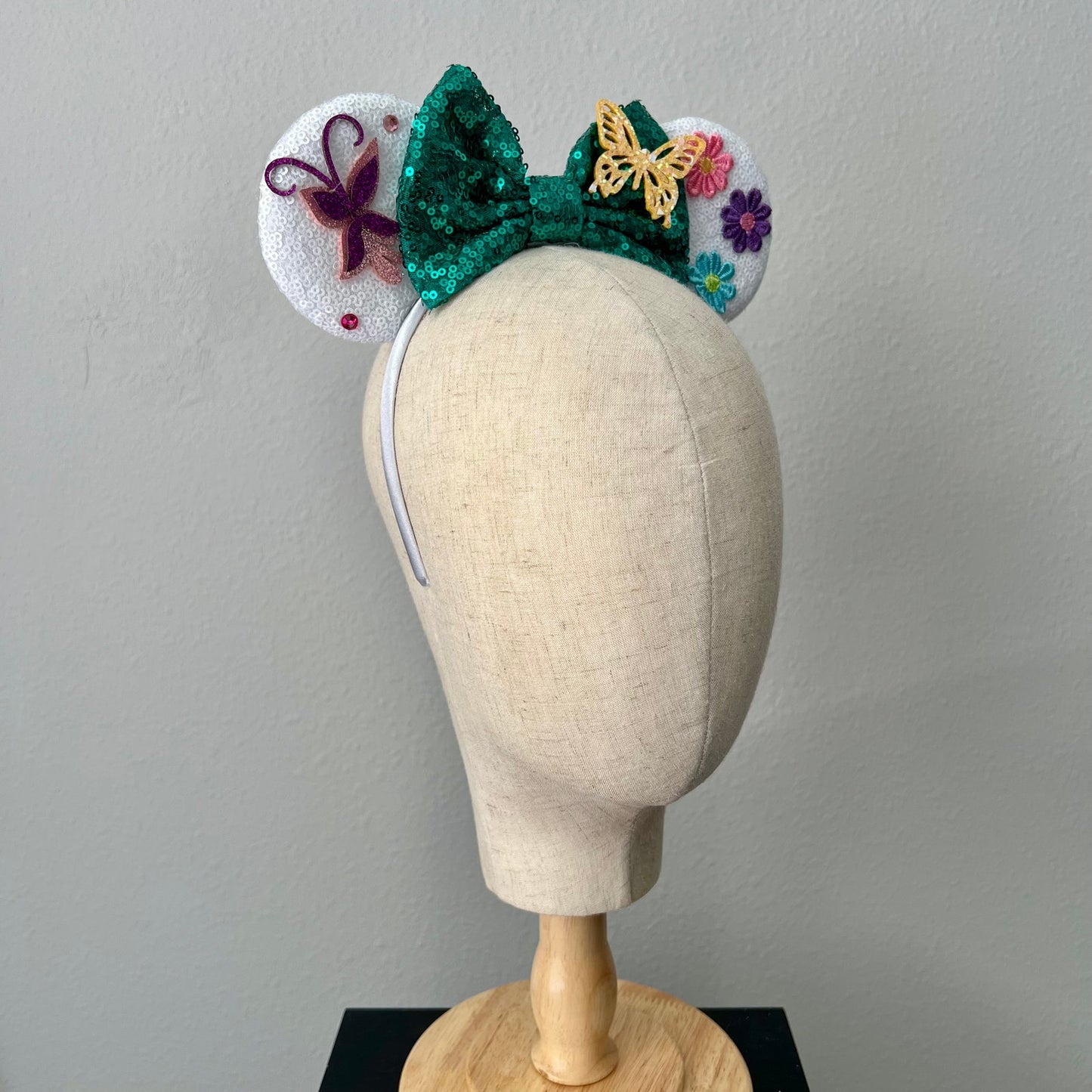 01 - Butterfly Floral Mariposa Mouse Ears Headband