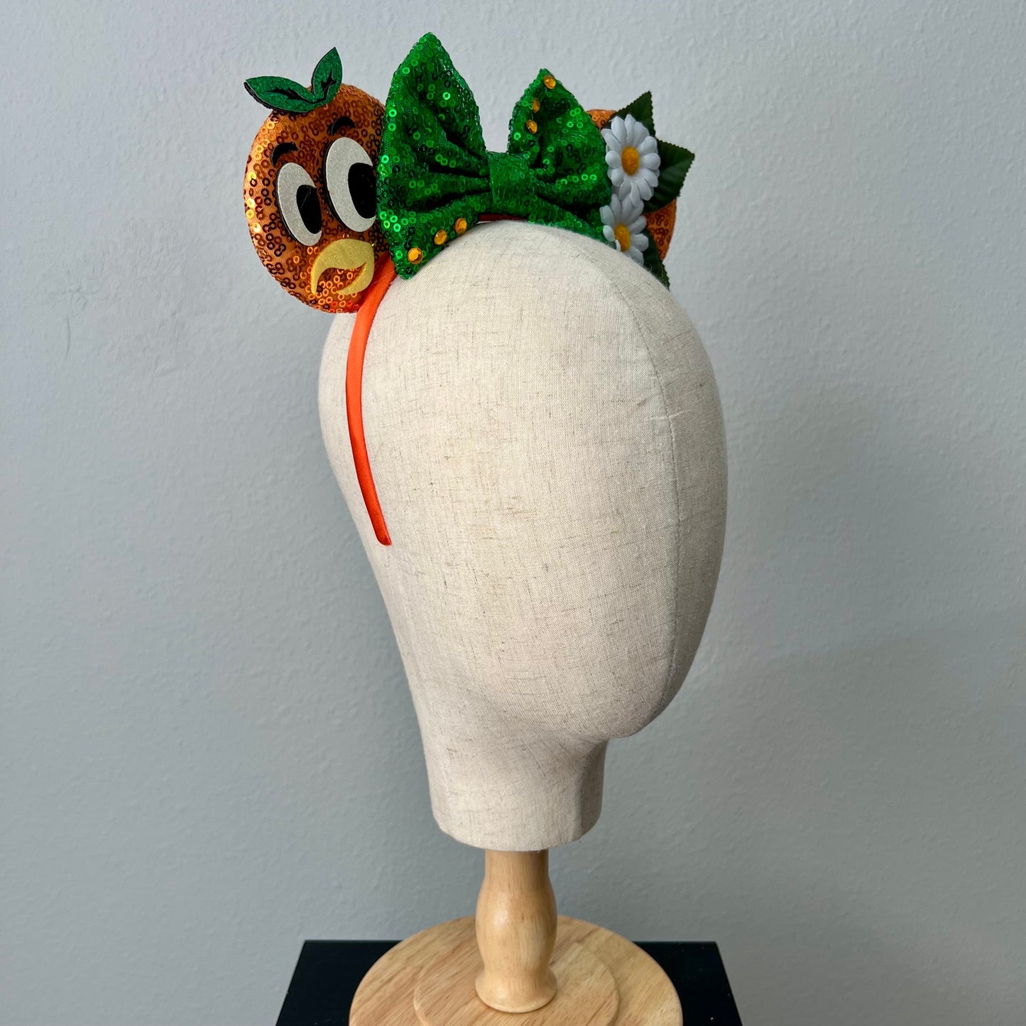 01 - Sunshine Citrus Bird Mouse Ears Headband