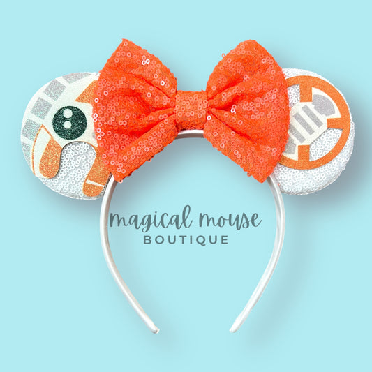 Galaxy - Orange Robot Mouse Ears