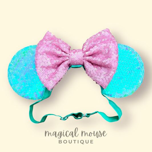 Classic - Cotton Candy Blue Elastic Mouse Ears