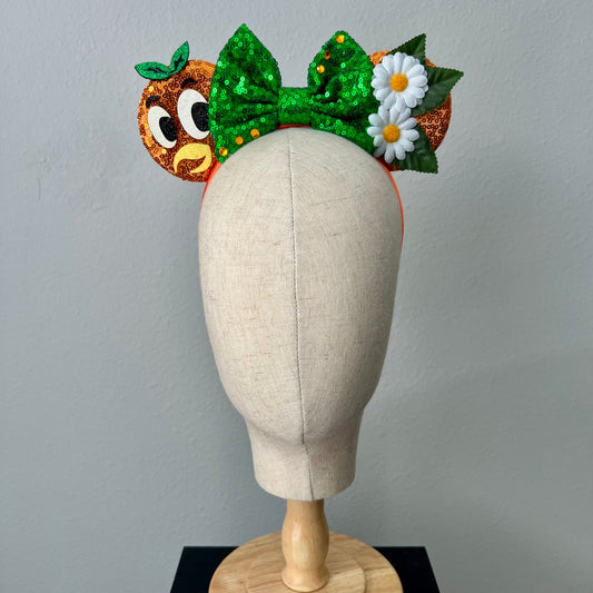 01 - Sunshine Citrus Bird Mouse Ears Headband