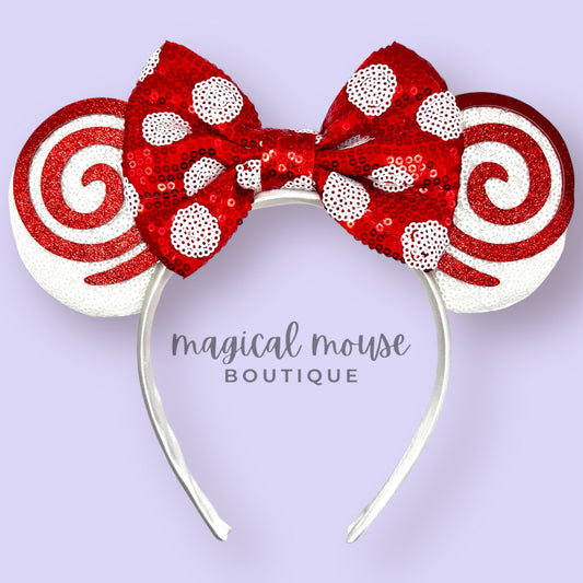 Christmas - Peppermint Swirl Mouse Ears